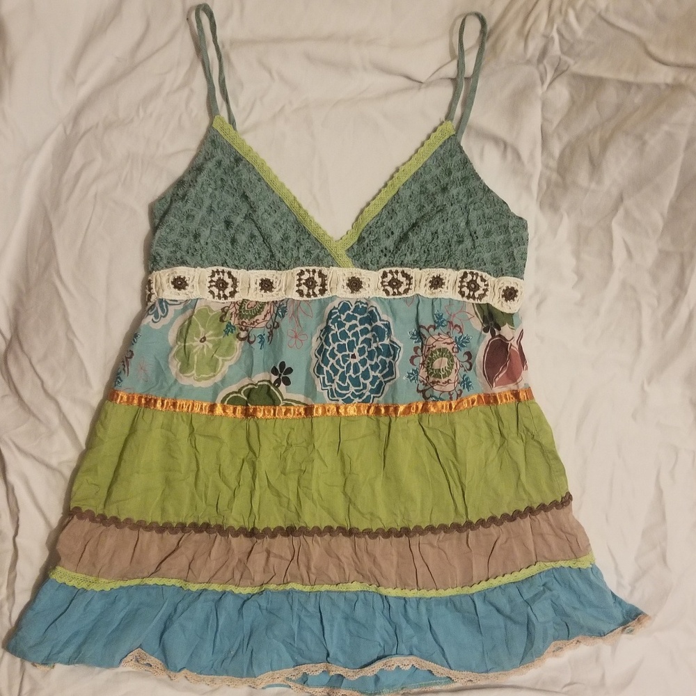 Bohemian Multi-Colored Tank Top